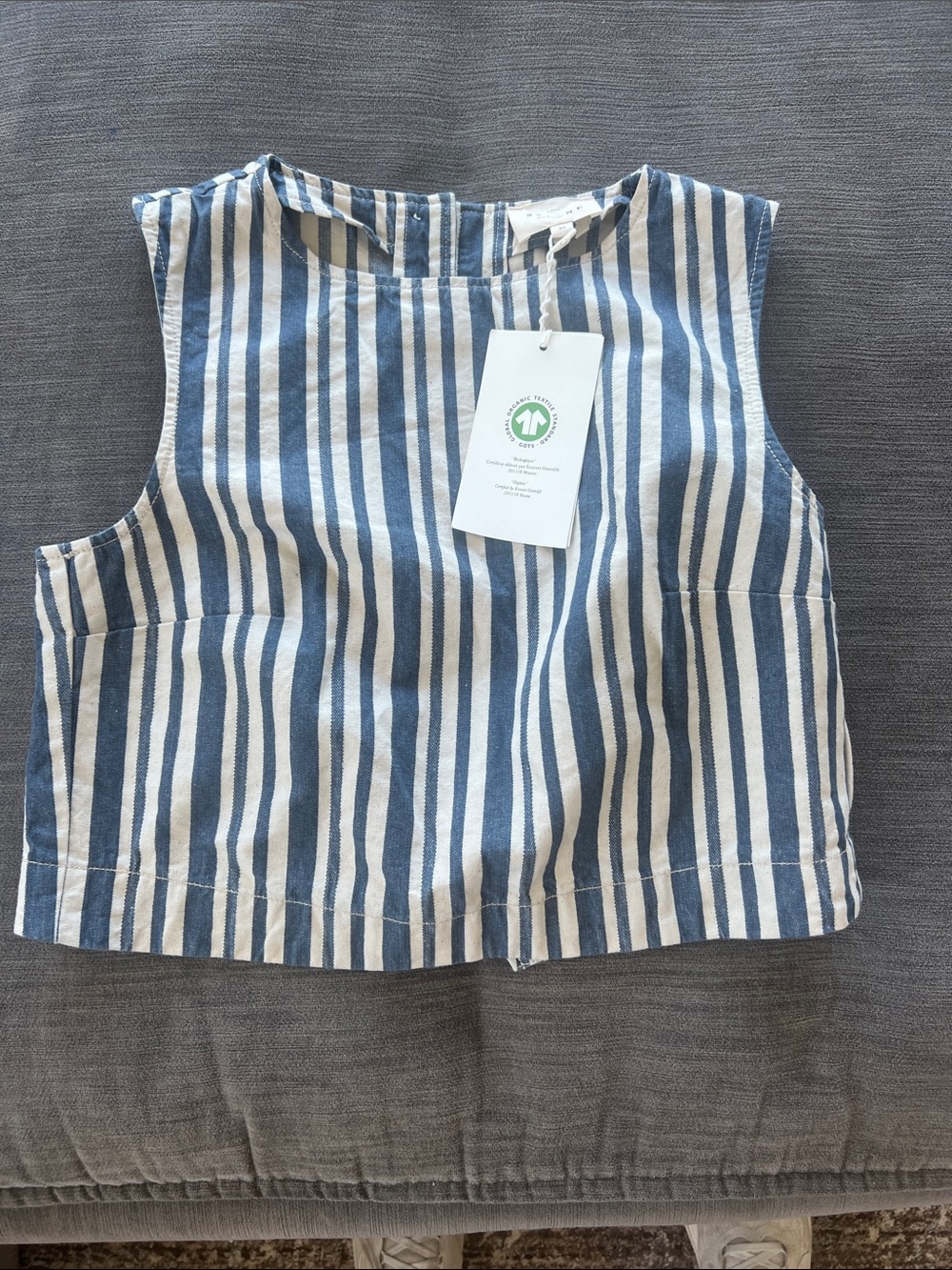 Sezane Navy and White Striped Women’s Top